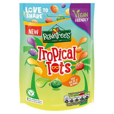Rowntree Jelly Tots Tropical Pouch  10x140g