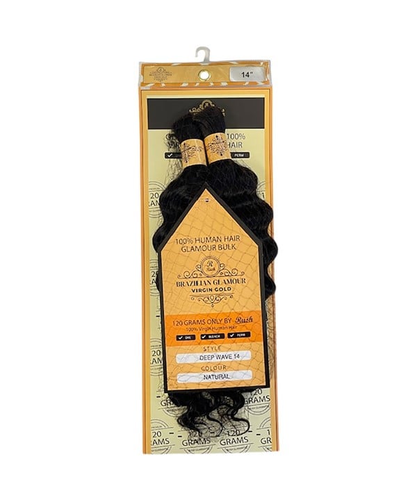 BRAZILIAN GLAMOUR VIRGIN GOLD DEEP WAVE BULK 18 Color Natural Human Hair Braids Asetena Pa 