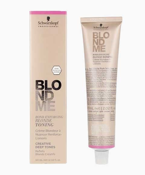 BLONDME BOND ENFORCING BLONDE TONING CREATIVE DEEP TONES 60 ml Color DT-Milk Chocolate Hair Color Asetena Pa 