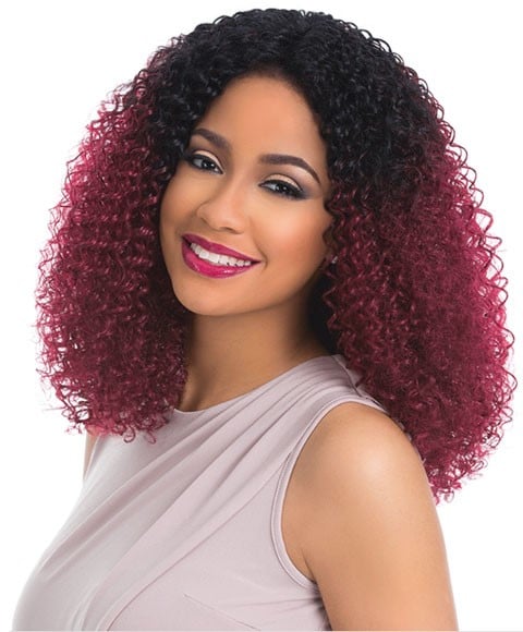 EMPRESS SYN KINKY CURL CUSTOM LACE FRONT EDGE WIG  Color 1B Lace Wigs Asetena Pa 
