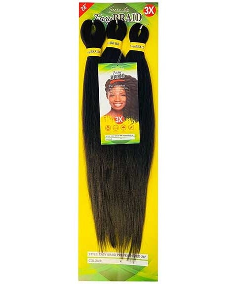 EASY BRAID 3X PRE FEATHERED BRAID 28 Color T1B/33 Hair for Braid Extensions Asetena Pa 