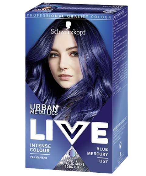 LIVE COLOR INTENSE COLOUR U67 BLUE MERCURY Hair Color Asetena Pa 
