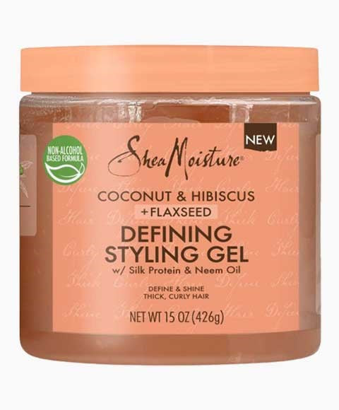 COCONUT AND HIBISCUS PLUS FLAXSEED DEFINING STYLING GEL 426 g Hair Styling Asetena Pa 