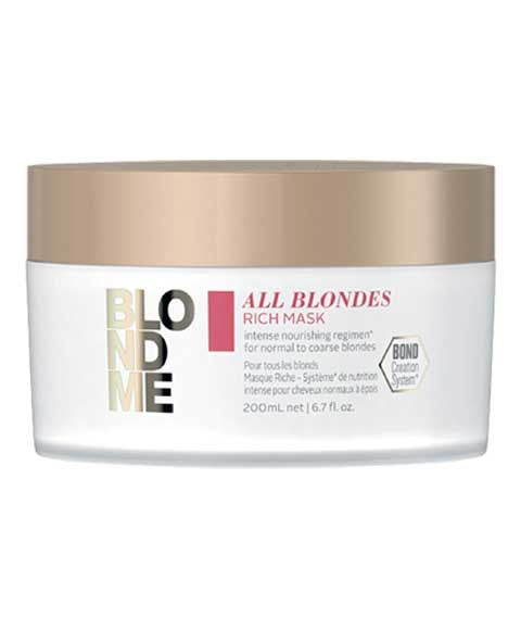 SCHWARZKOPF BLONDE ME ALL BLONDES RICH MASK 200ml Treatments Asetena Pa 