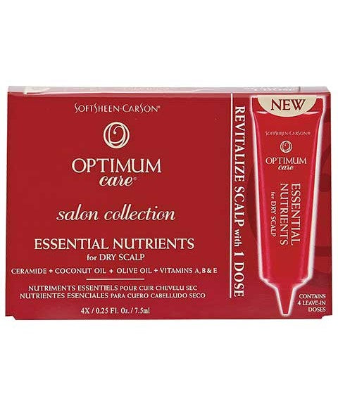 OPTIMUM CARE SALON COLLECTION ESSENTIAL NUTRIENTS 4x7.5 ml Color Dry Scalp Treatments Asetena Pa 