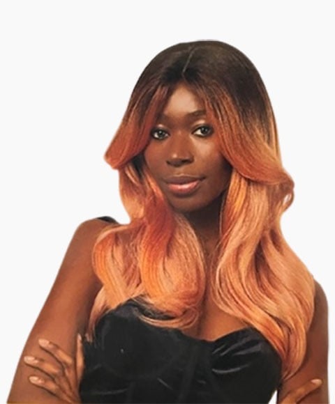 SPOTLIGHT SYN AMIYA LUXURIOUS LACE PARTING WIG  Color Silver Synthetic Hair Wigs Asetena Pa 