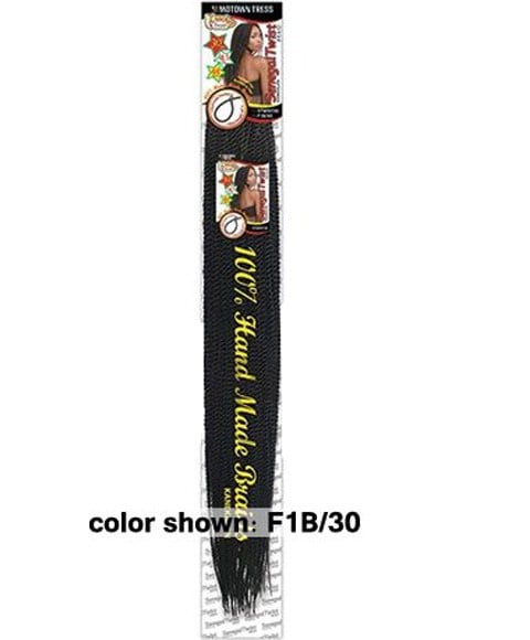 MOTOWN TRESS SYN STWIST 30 SENEGAL TWIST BRAID 30 Color T1B/Purple Hair for Braid Extensions Asetena Pa 