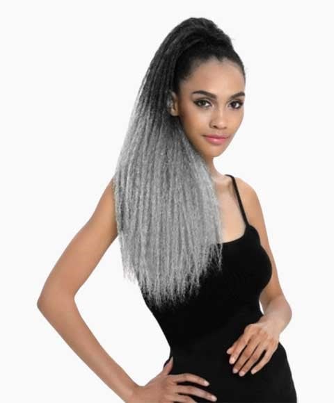 EZ PONYTAIL SYN TWIRL PONY  Color TT1B/GREY PonyTail Asetena Pa 