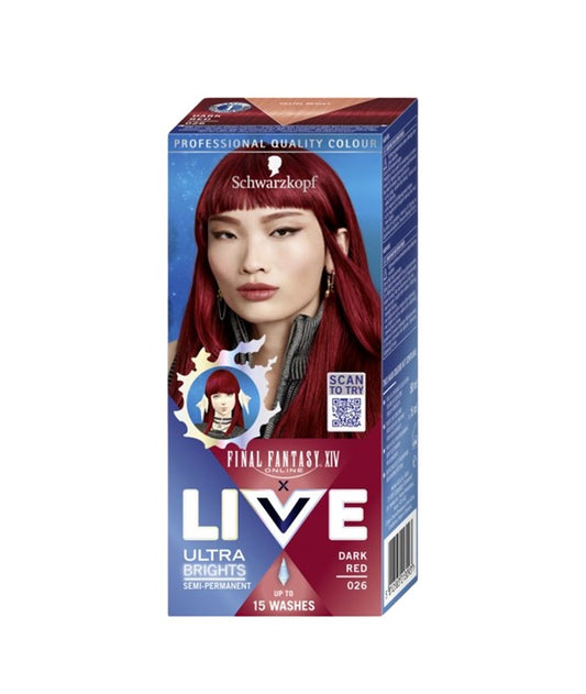 LIVE ULTRA BRIGHTS SEMI PERMANENT DARK RED 026 Hair Color Asetena Pa 