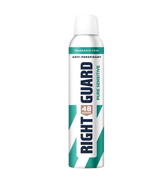 RIGHT GUARD WOMEN TOTAL DEFENCE 5 PURE SENSITIVE UNSCENTED ANTIPERSPIRANT 250 ml Body Care Asetena Pa 