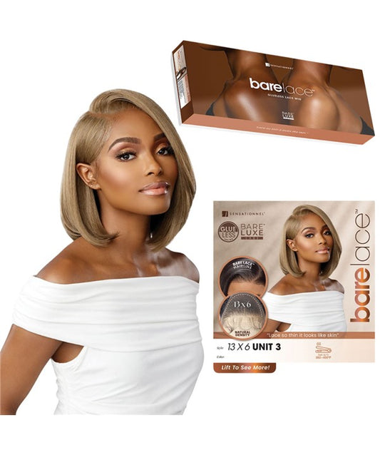 BARE LACE 13X6 UNIT 3 SYNTHETIC LACE WIG  Color 1B Lace Wigs Asetena Pa 