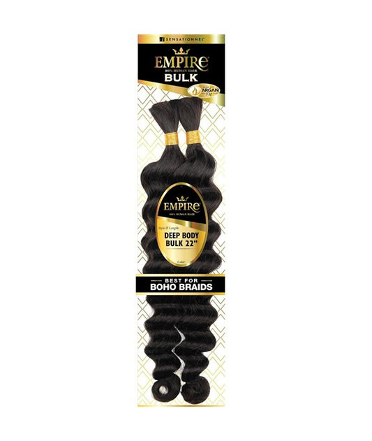 EMPIRE HUMAN HAIR DEEP BODY BULK 18 Color 1B Human Hair Braids Asetena Pa 
