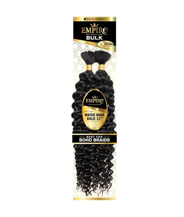EMPIRE HUMAN HAIR WATER WAVE BULK 22 Color 1B Human Hair Braids Asetena Pa 