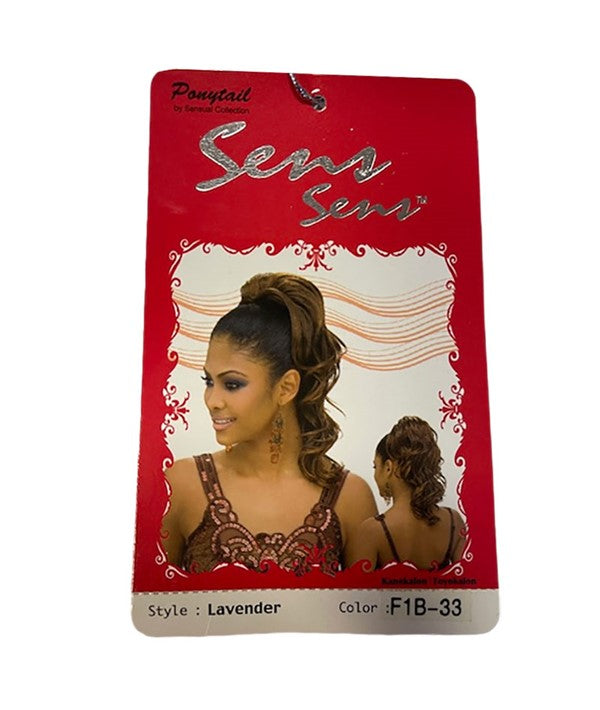SENSSENS PONYTAIL LAVENDER CLIP ON  Color F1B-33 PonyTail Asetena Pa 