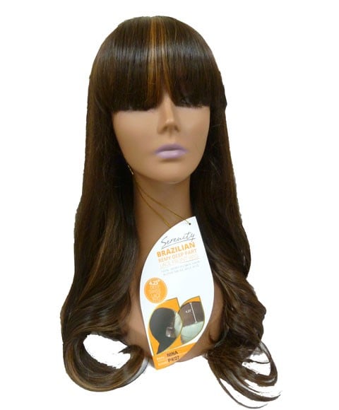 BRAZILIAN REMI DEEP PART BLENDED HH NINA SWISS LACE WIG  Color P18/613 Human Hair Wigs Asetena Pa 