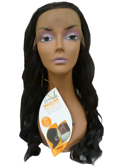 BRAZILIAN REMI DEEP PART BLENDED HH SPICE SWISS LACE WIG  Color KB88 Human Hair Wigs Asetena Pa 
