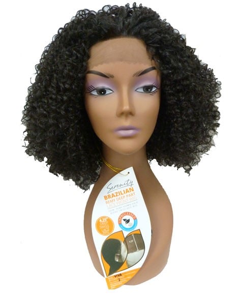 BRAZILIAN REMI DEEP PART BLENDED HH VIVA SWISS LACE WIG  Color P18/613 Human Hair Wigs Asetena Pa 