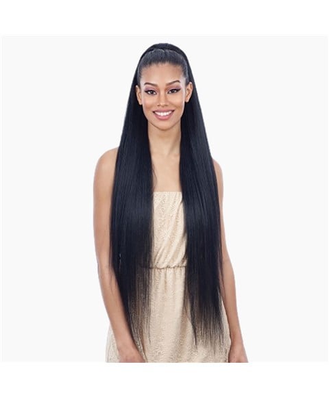 FREETRESS DRAWSTRING SYN LONG YAKY STRAIGHT PONYTAIL 38 inch Color 613 PonyTail Asetena Pa 