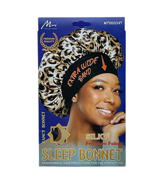 SILKY SLEEP EXTRA WIDE BAND BONNET M7002CHT Durags and Caps Asetena Pa 