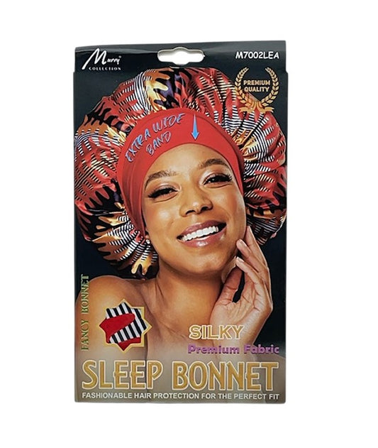 SILKY SLEEP EXTRA WIDE BAND BONNET M7002LEA Durags and Caps Asetena Pa 