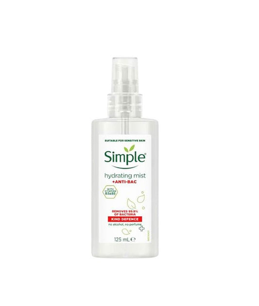 SIMPLE PROTECTING MIST ANTI BAC KIND DEFENCE 125 ml Skin Wash Asetena Pa 