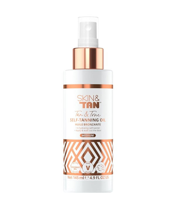 SKINNY TAN AND TONE SELF TANNING OIL MEDIUM 145 ml Skin Treatments Asetena Pa 