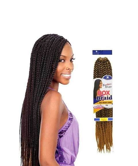 FREETRESS EQUAL SYN BOX BRAID LARGE  Color 2 Hair for Braid Extensions Asetena Pa 