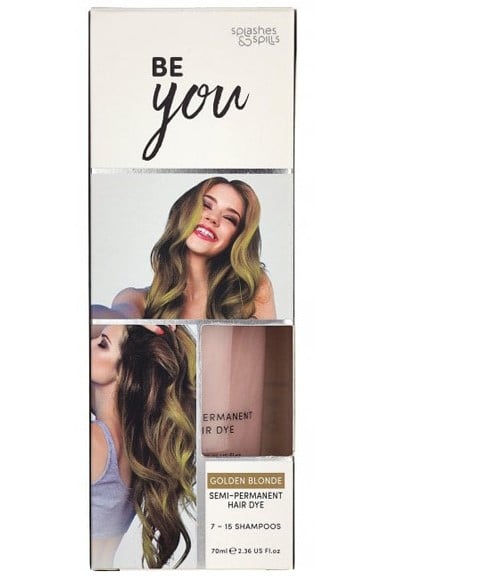 BE YOU GOLDEN BLONDE SEMI PERMANENT HAIR DYE 70 ml Hair Color Asetena Pa 