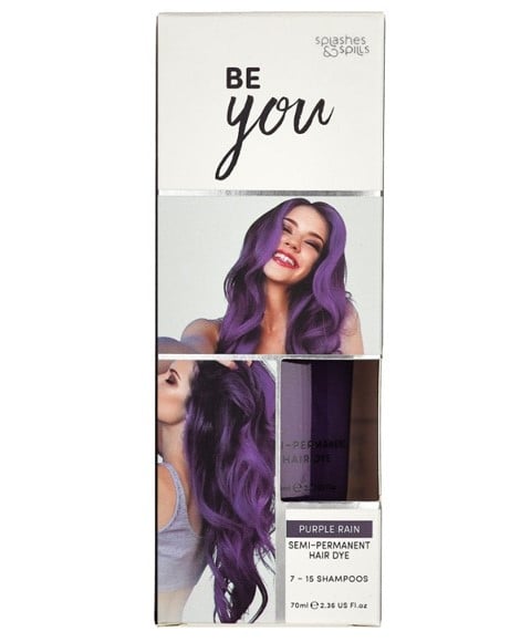 BE YOU PURPLE RAIN SEMI PERMANENT HAIR DYE 70 ml Hair Color Asetena Pa 