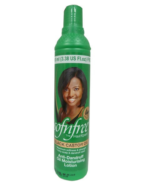 SOF N FREE BLACK CASTOR OIL ANTI DANDRUFF OIL MOISTURISING LOTION 350 ml Hair Moisturizers Asetena Pa 