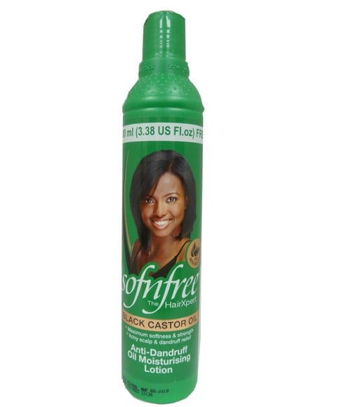 SOF N FREE BLACK CASTOR OIL ANTI DANDRUFF OIL MOISTURISING LOTION 350 ml Hair Moisturizers Asetena Pa 