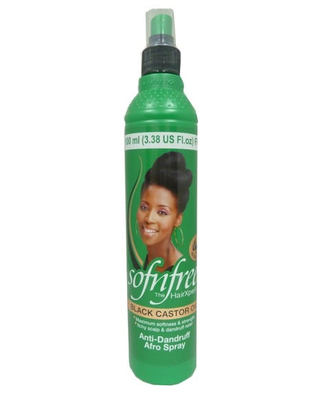 M AND M COSMETICS SOFNFREE BLACK CASTOR OIL ANTI DANDRUFF AFRO SPRAY 350 ml Sprays, Serums and Oils Asetena Pa 