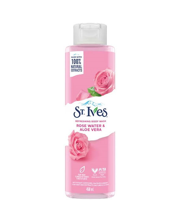 ROSE WATER AND ALOE VERA REFRESHING BODY WASH 450 ml Body Care Asetena Pa 