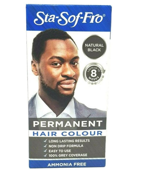 STA SOF FRO MEN PERMANENT HAIR COLOUR NATURAL BLACK  Color Natural Black Men Hair Dye Asetena Pa 