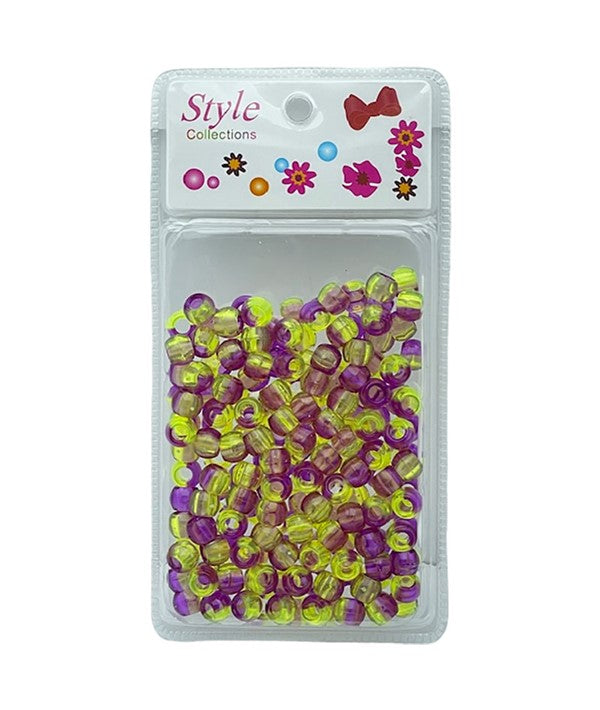 STYLE COLLECTION HAIR BEADS BD019 GREEN AND PURPLE Hair Accessories Asetena Pa 