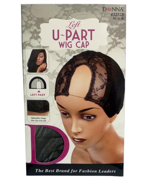 DONNA LEFT U PART WIG CAP 22523  Color Black Extensions Accessories Asetena Pa 