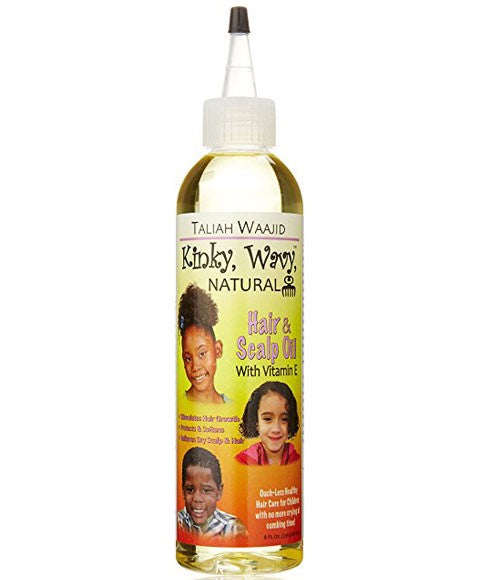 KINKY WAVY NATURAL HAIR AND SCALP OIL WITH VITAMIN E 236.58 ml Sprays, Serums and Oils Asetena Pa 