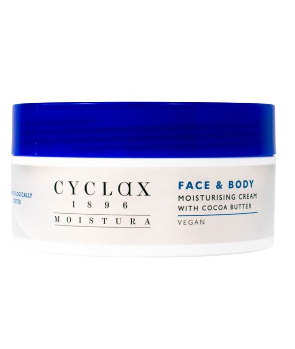 CYCLAX FACE AND BODY MOISTURISING VEGAN CREAM WITH COCOA BUTTER 500 ml Skin Moisturizing Asetena Pa 
