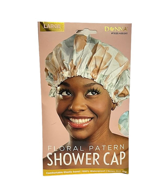 PREMIUM COLLECTION FLORAL SHOWER CAP 11025 ASSORT Large Durags and Caps Asetena Pa 