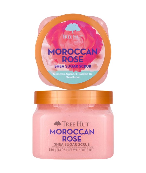 MOROCCAN ROSE SHEA SUGAR SCRUB 510 g Skin Wash Asetena Pa 