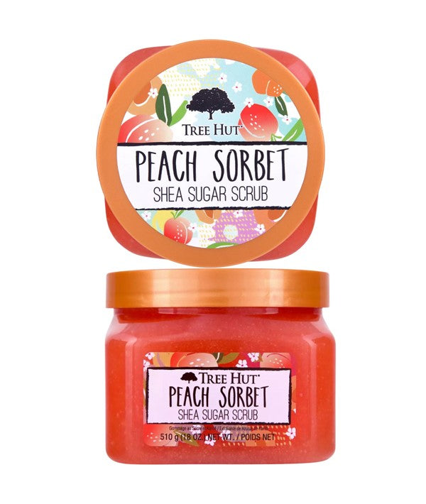PEACH SORBET SHEA SUGAR SCRUB 510 g Skin Wash Asetena Pa 