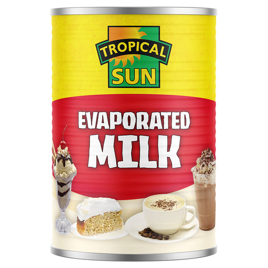 Tropical Sun Evaporated Milk   12x410g