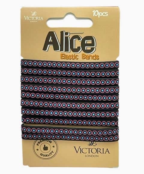 ALICE ELASTIC BANDS 48B1 10 x 12 Pcs Color Black Kids Hair Accessories Asetena Pa 