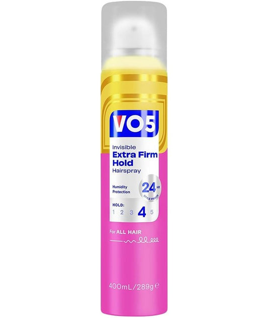 VO5 INVISIBLE EXTRA FIRM HOLD 4 HAIRSPRAY 400 ml Sprays, Serums and Oils Asetena Pa 