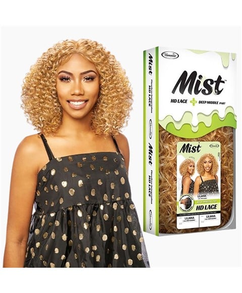 MIST SYNTHETIC LILIANA DEEP MIDDLE PART HD LACE WIG  Color C Toffee Synthetic Hair Wigs Asetena Pa 