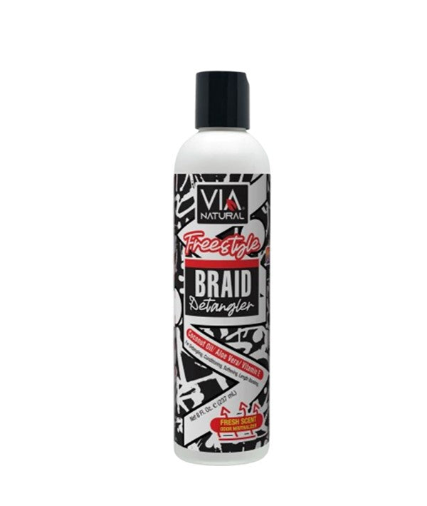 VIA NATURAL FREESTYLE BRAID DETANGLER 237 ml Sprays, Serums and Oils Asetena Pa 