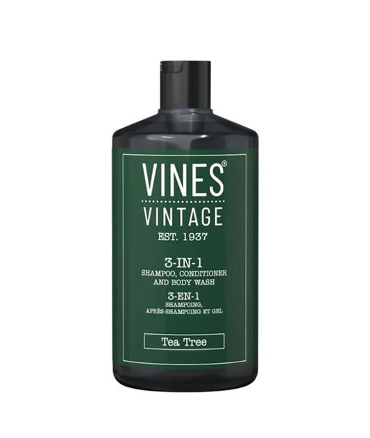 VINES VINTAGE 3 IN 1 TEA TREE SHAMPOO CONDITIONER AND BODY WASH 500 ml Shampoo Asetena Pa 