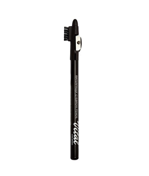VITAL WATERPROOF EYEBROW PENCIL WITH SHARPENER 3.5 g Color Black Eye Makeup Asetena Pa 