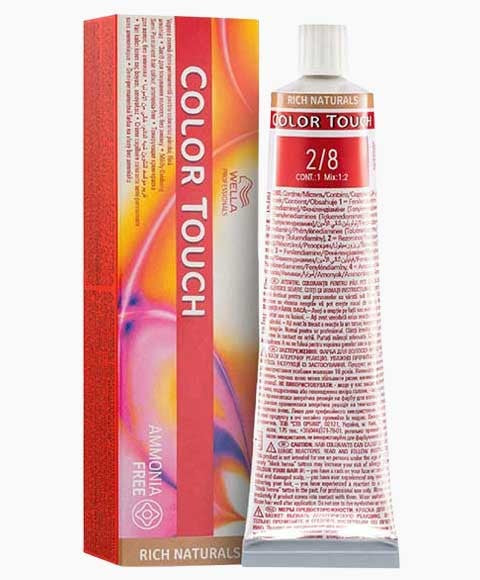 WELLA COLOR TOUCH RICH NATURALS 60 ml Color 2/  8 Hair Color Asetena Pa 