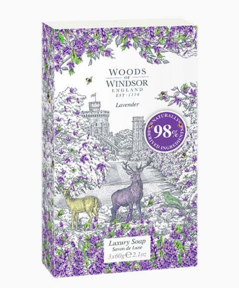 LAVENDER LUXURY SOAP 3x60g Body Care Asetena Pa 